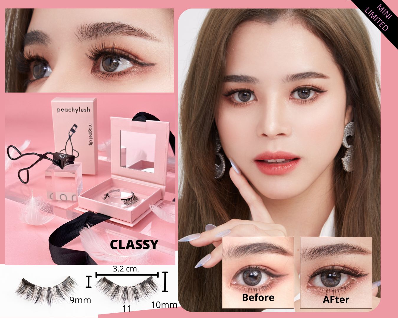 New!! MINI LIMITED รุ่น CLASSY (ขนตาและคลิปหนีบ)