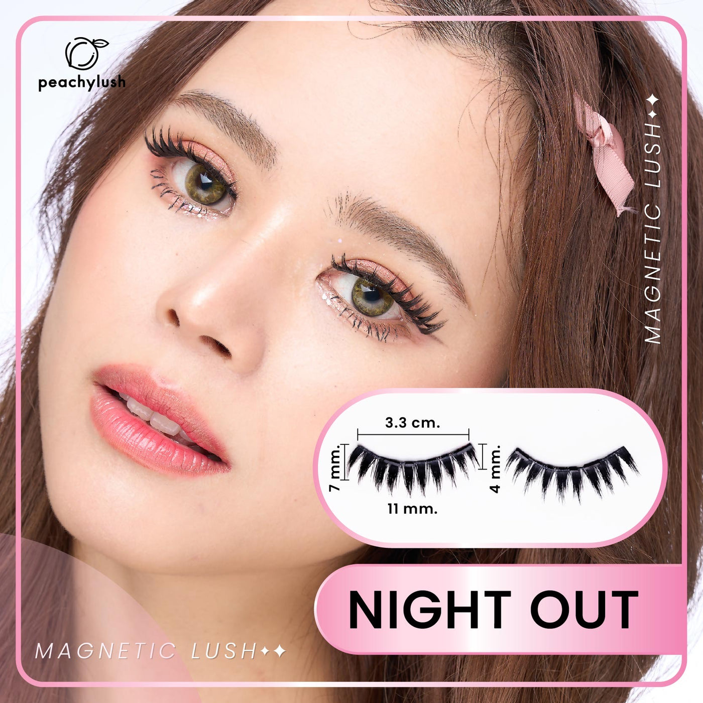 (เฉพาะขนตา ไม่มีคลิปหนีบ) รุ่น NIGHT OUT