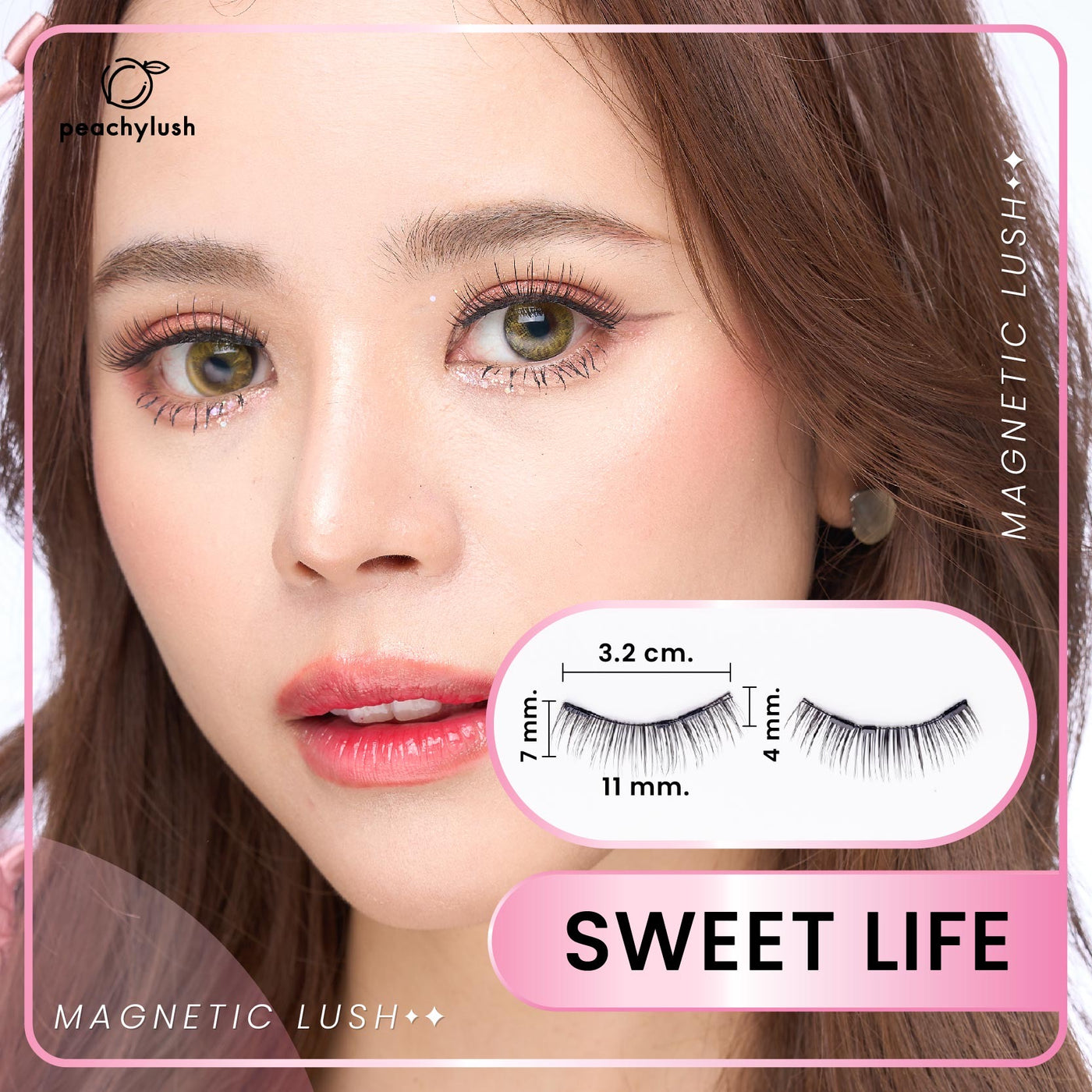 (เฉพาะขนตา ไม่มีคลิปหนีบ) รุ่น SWEET LIFE